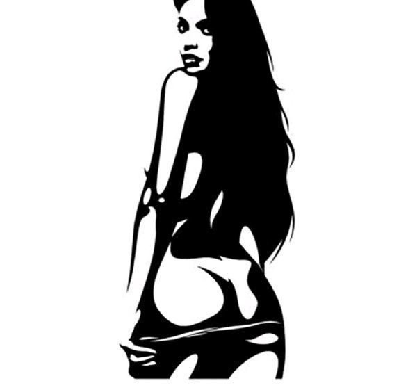 Stiker Mobil Cewe Sexy