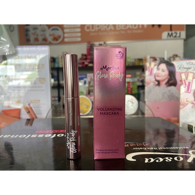 pe.ex -- marina glow ready maskara waterproof super long lasting -- mascara marina glow ready