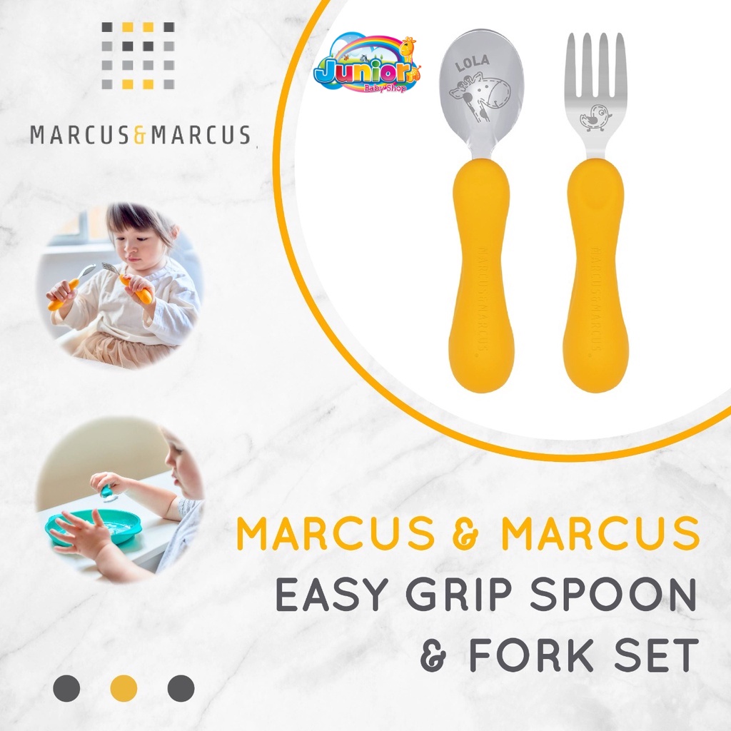 Marcus&amp;Marcus Easy Grip Spoon &amp; Fork Set