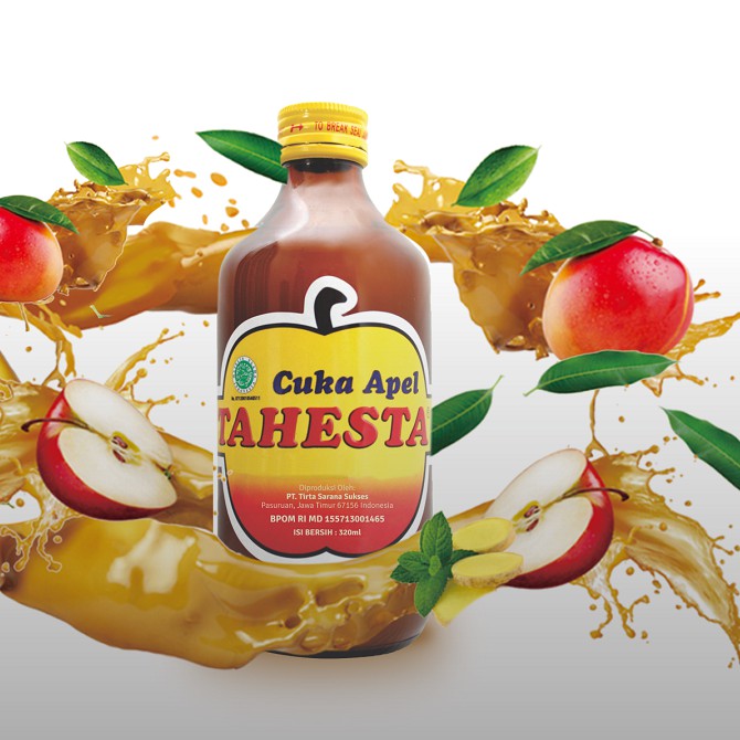 ORIGINAL 100% Cuka Apel Tahesta 300 ml