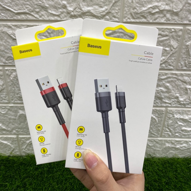 Cable Baseus Iphone Lightning Cafule 2,4A 2M / 1.5 1M Fast Charging Cable Data Baseus Original