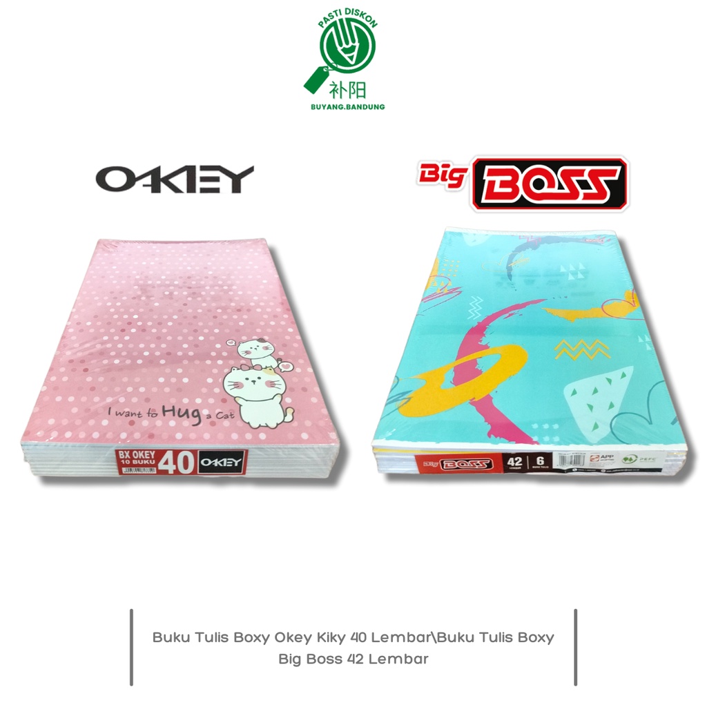 

Buku Tulis 40 Lembar Boxy Okey Kiky\\Buku Tulis 42 Lembar Boxy Big Boss
