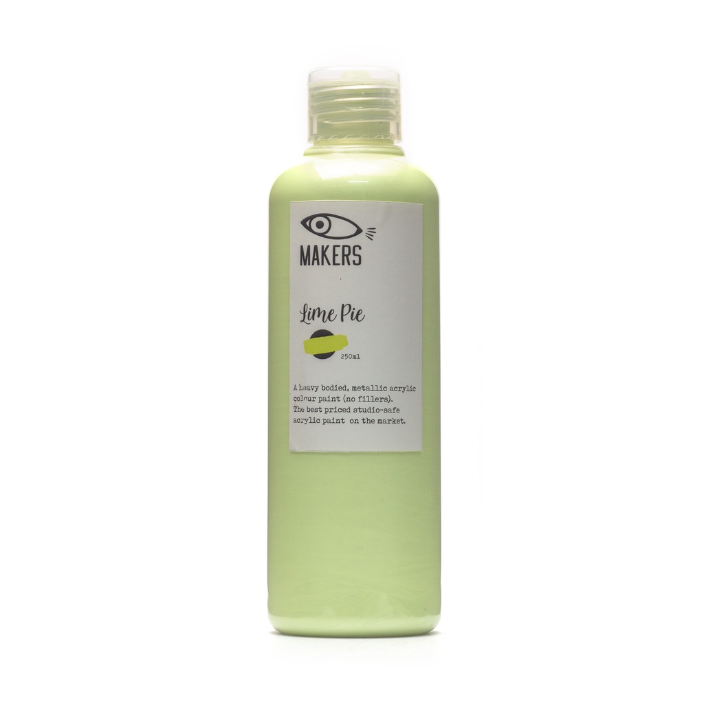 

Lime Pie Acrylic Metallic Paint 250ml by MAKERS