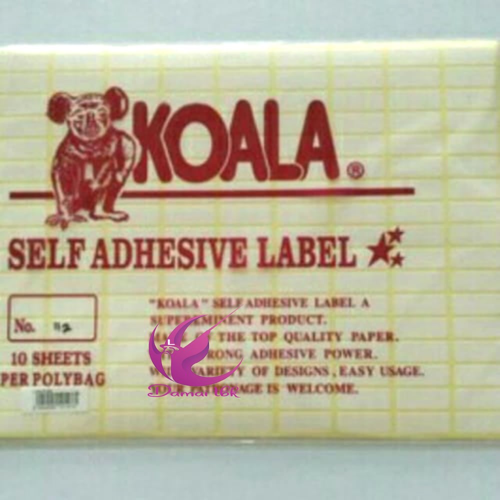 

Label Koala 103 123 112 107