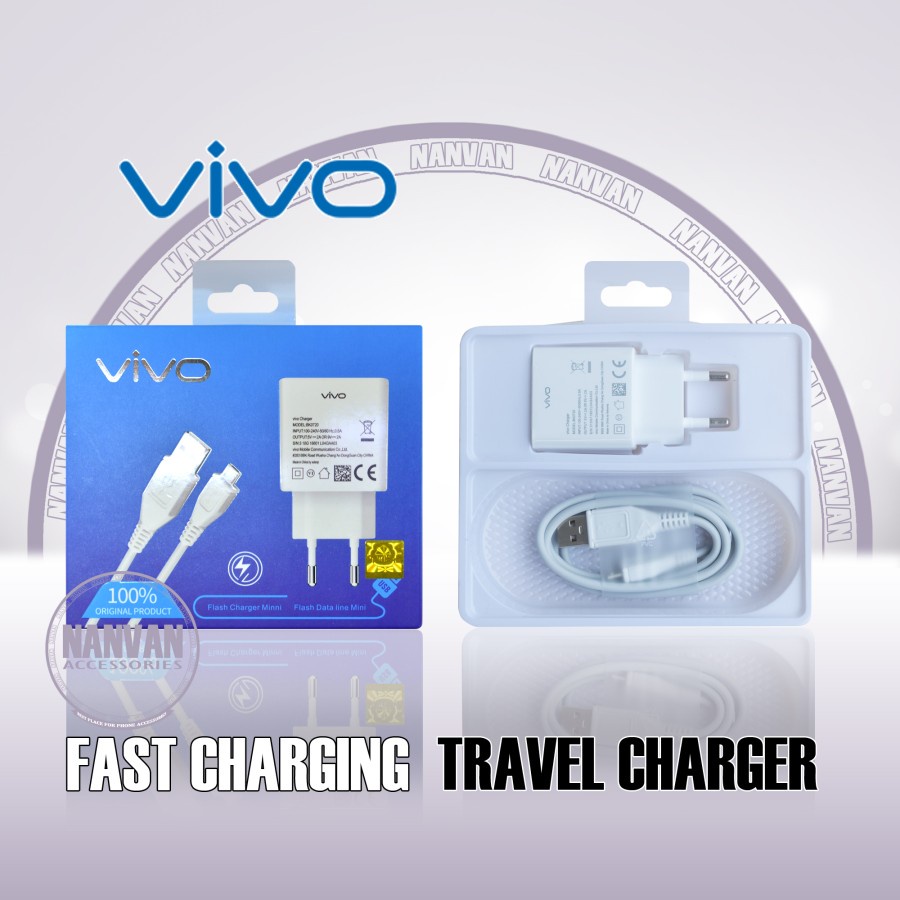 [RO ACC]ORI 99 BK0720 CHARGER VIVO MICRO USB SUPPORT FAST CHARGING 2A