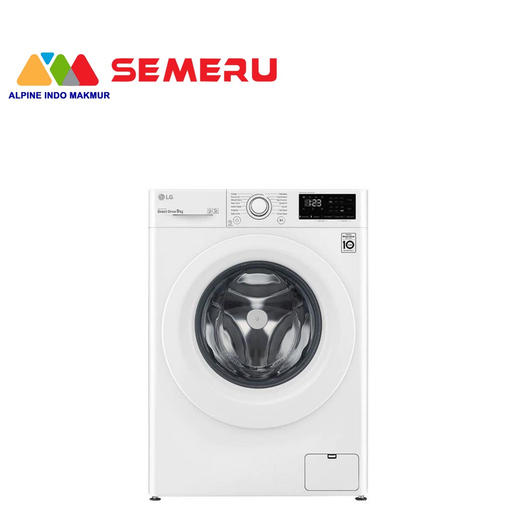 LG MESIN CUCI FRONT LOADING 9 KG FV-1209 S5W