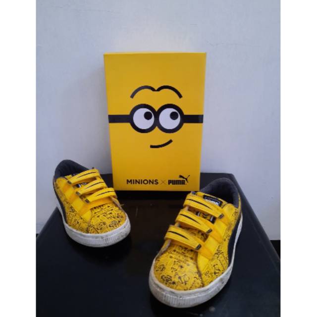 Preloved sepatu anak puma kuning size 28