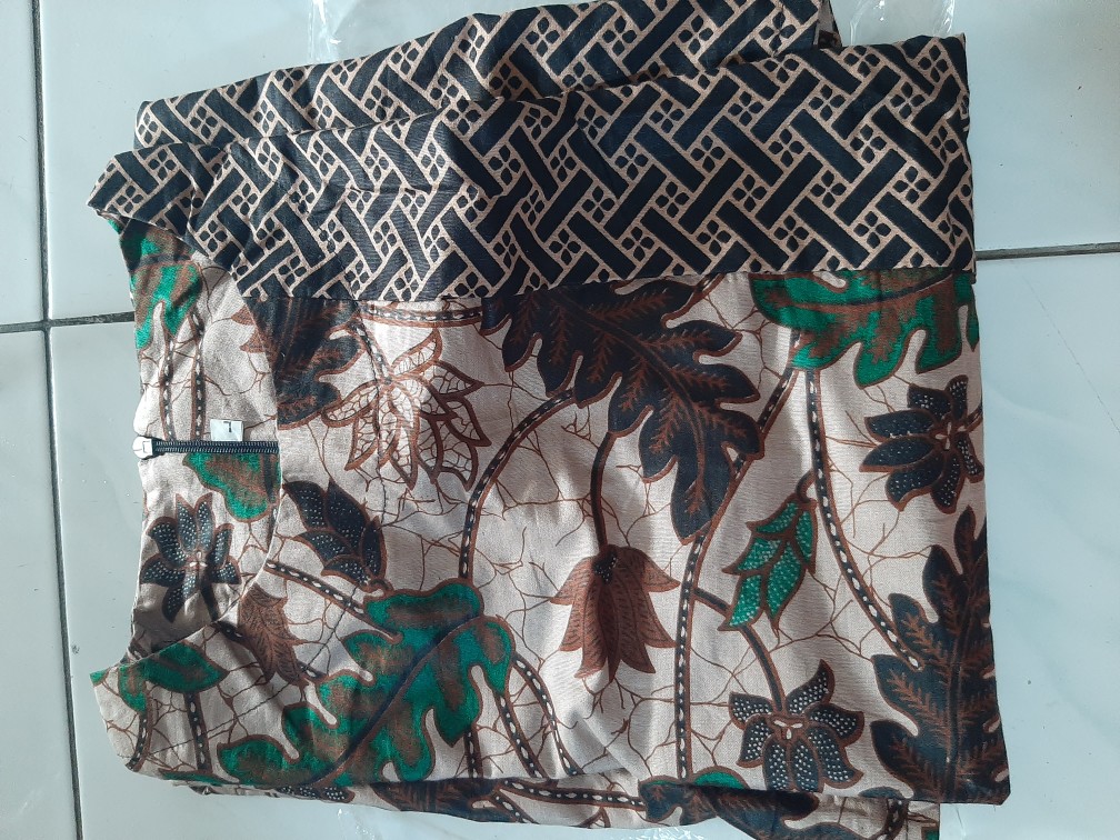 Batik Dolby Dolbi Dobby Doby Tenun Sutra Tulis Katun Atbm Baron Atasan Batik Wanita Sogan Srg308