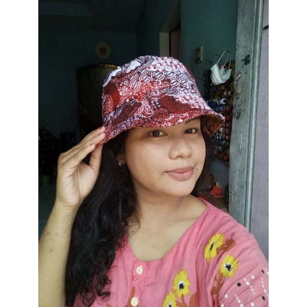 BUCKET HAT KOMBINASI ULOS/TOPI PANTAI