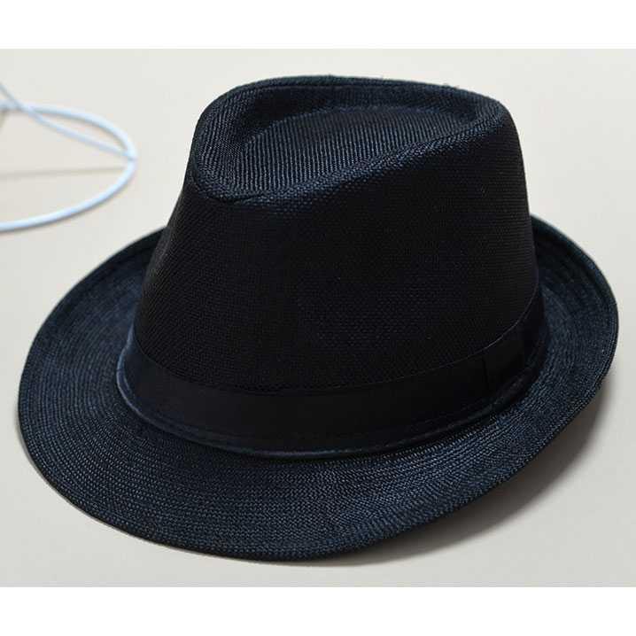 Grab Medan Topi Laken Jazz Vintage M-38 Hitam Solid Yingrui