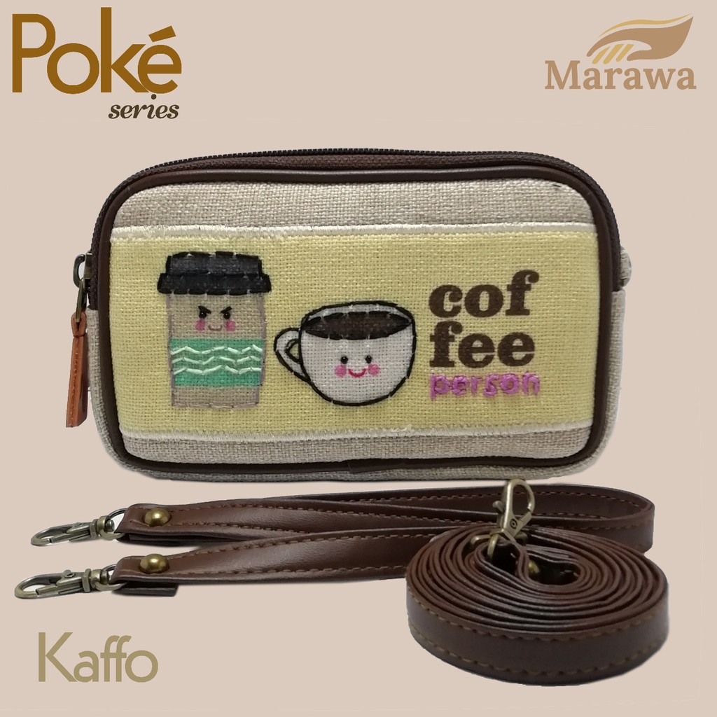 kaffo poke marawa / dompet selempang