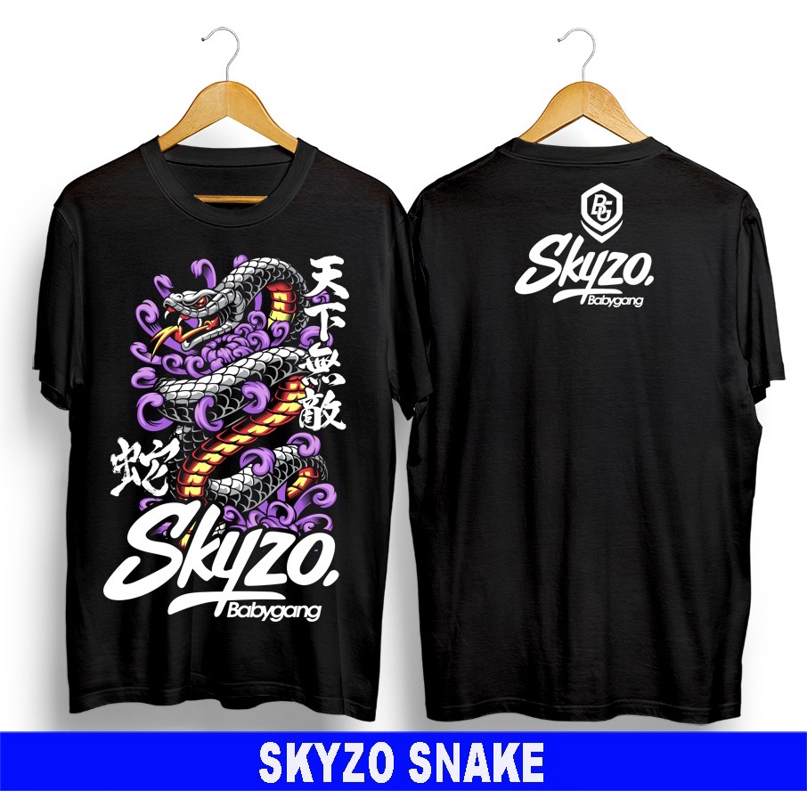 Kaos murah Kaos distro murah baju  distro pria t-shirt murah combed30s SKYZO SNAKE