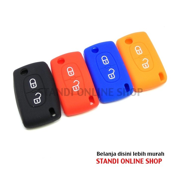 Kondom Kunci Silikon Remote Keyshirt PEUGEOT 307 308 107 207 407 408