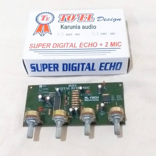 Kit Super Digital Echo 2 Mic 4 potensio