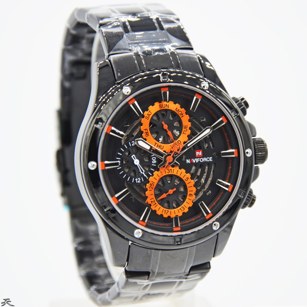 Naviforce Stainless Multifungsi - Jam Tangan Pria - 9149 - Original