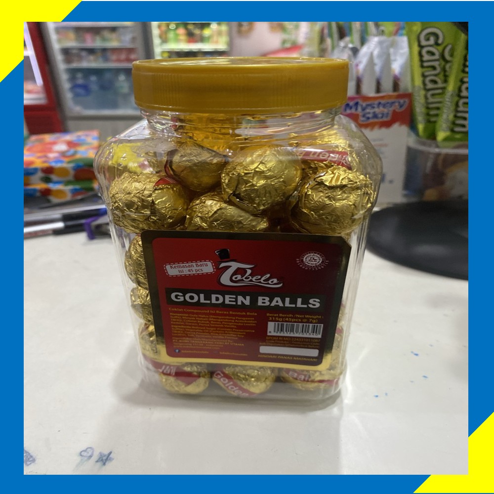 

Tobelo cokelat Golden Balls 1 Toples