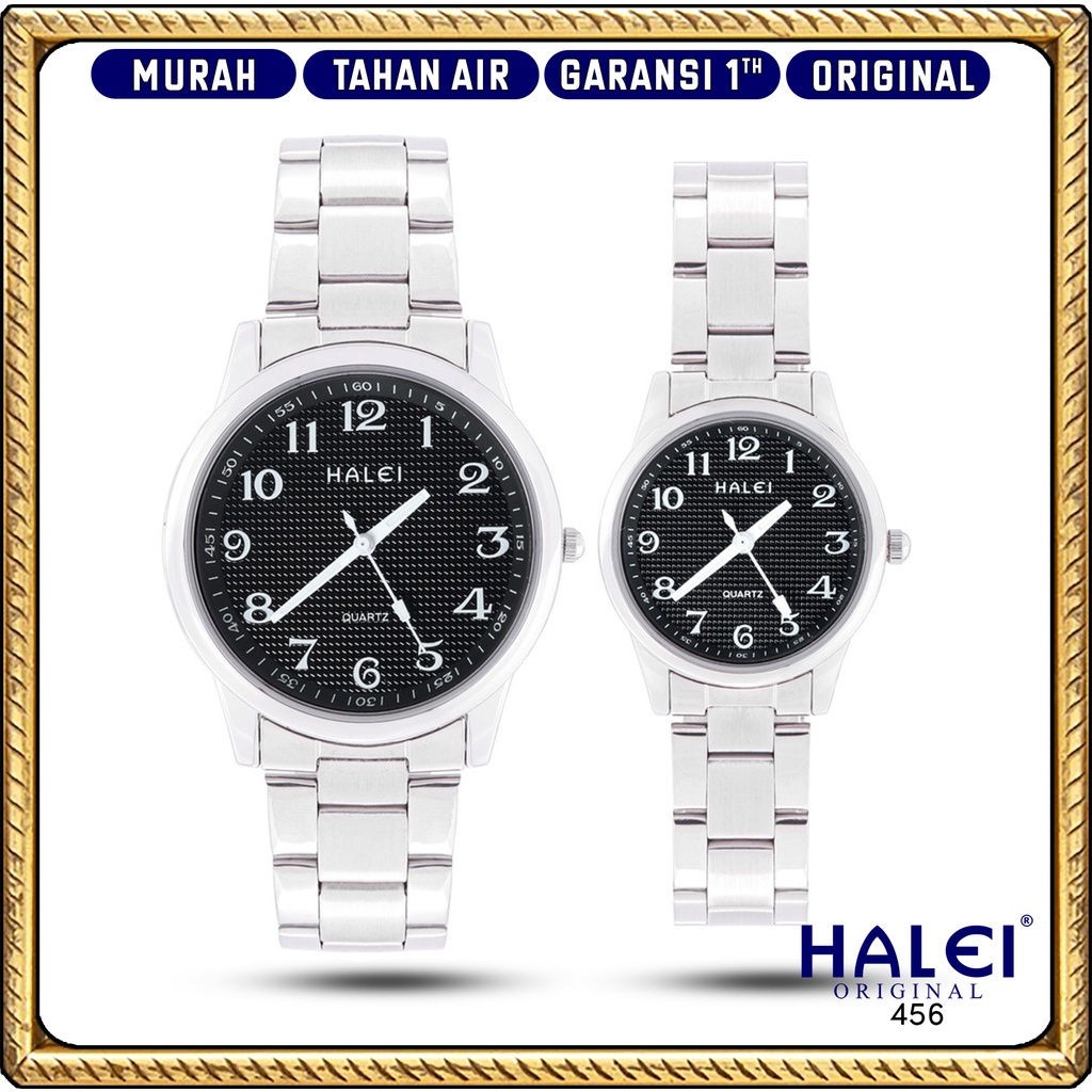 Original #Jam Tangan Halei ORI #Garansi 1 Tahun #Jam Tangan Rantai Couple Bulat Original Murah Halei