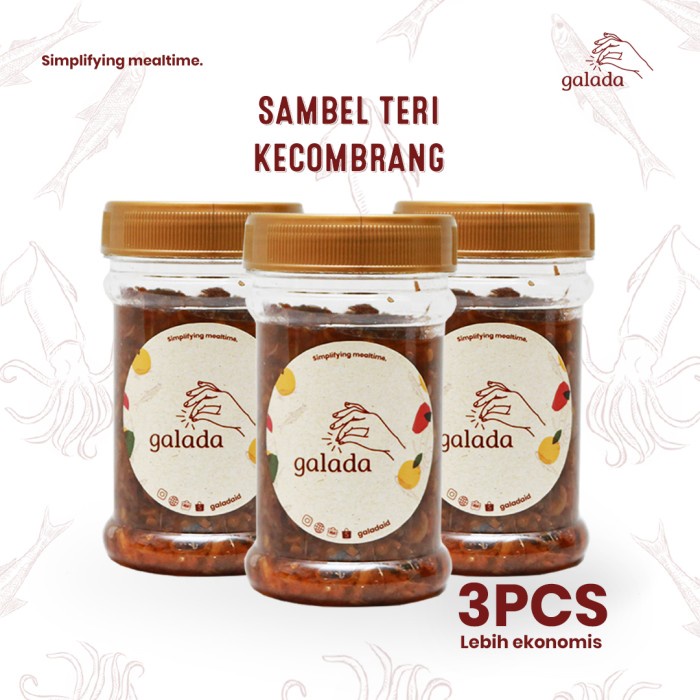 

Sambal-Aneka- Sambal Teri Kecombrang Galada Paket 3Pcs -Aneka-Sambal.