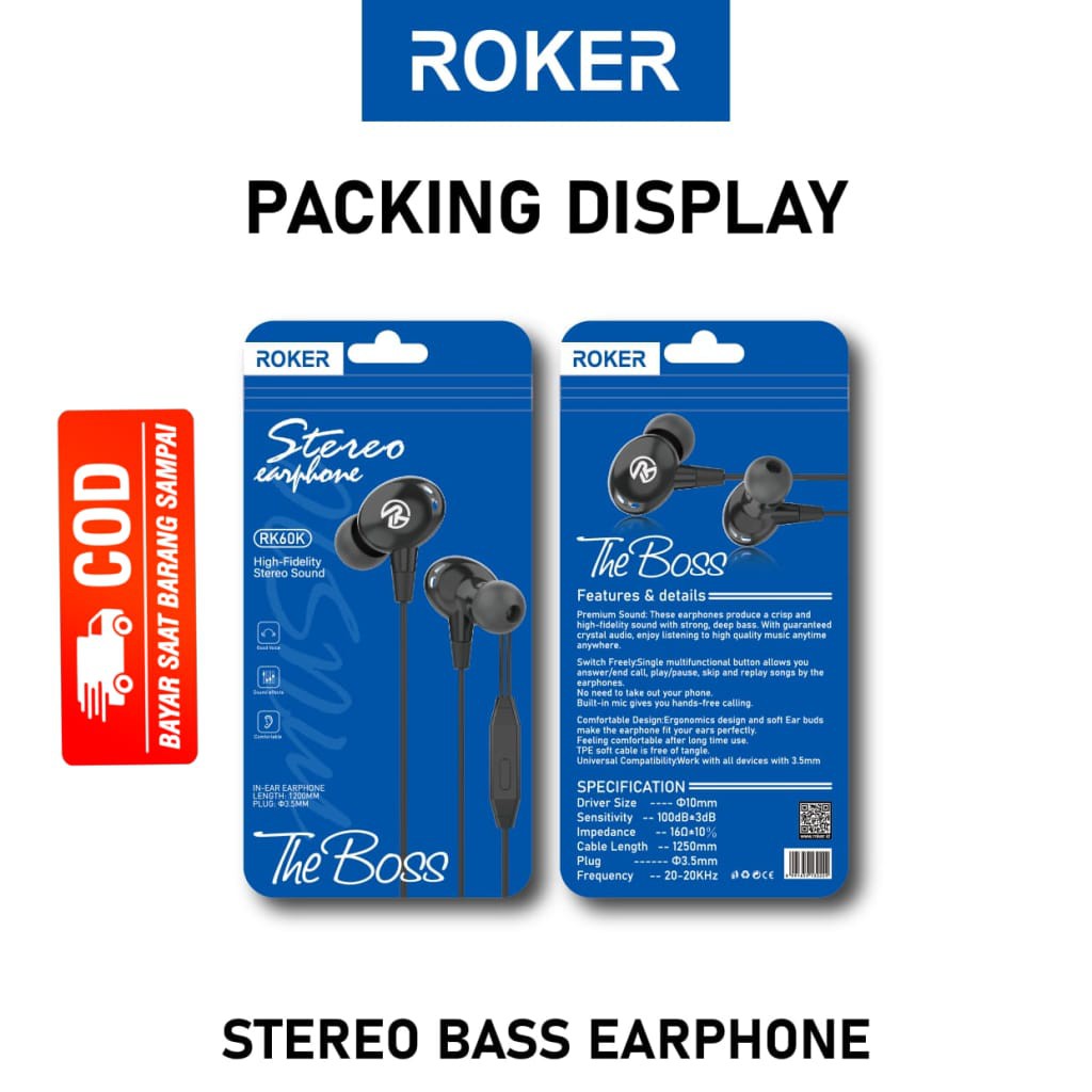 HANDSFREE ROKER THE BOSS RK60K &amp; ROKER RK61K HOT