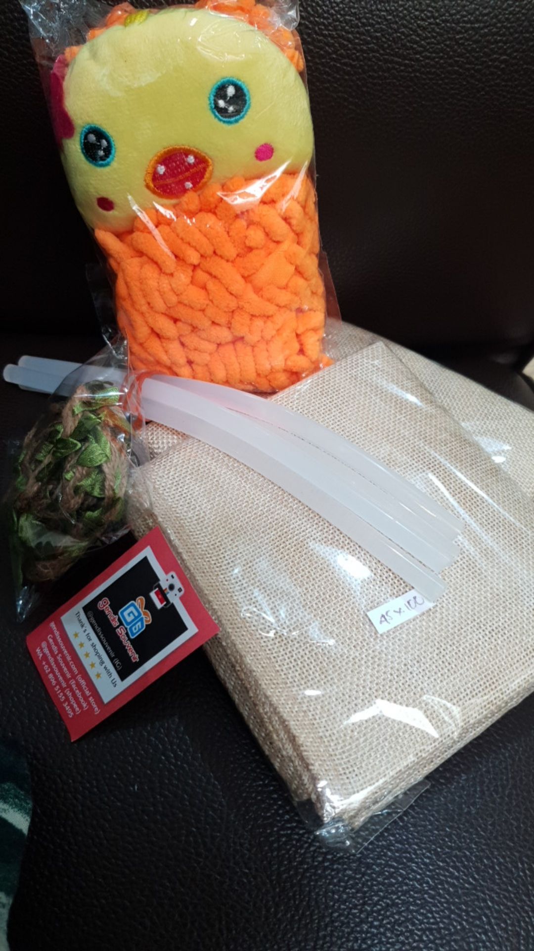 Lap Cendol Microfiber Lembut Karakter Lucu Hand Towel Cendol Unik - Lap Tangan - Souvenir