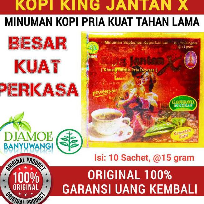 

TERMURAH Jamu KOPI KING JANTAN X. Stamina Kuat Pria & Tahan Lama