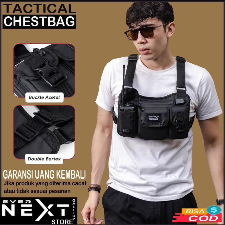 TerlariisChest Bag Rig Tas Dada Multifungsi Biker Motor Waterproof Waist Bag Tas Dada Chest Bag Ches