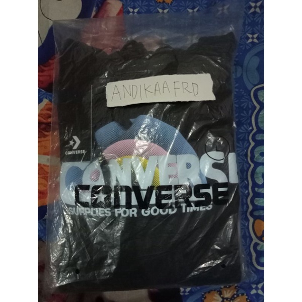 Hoodie Converse script black