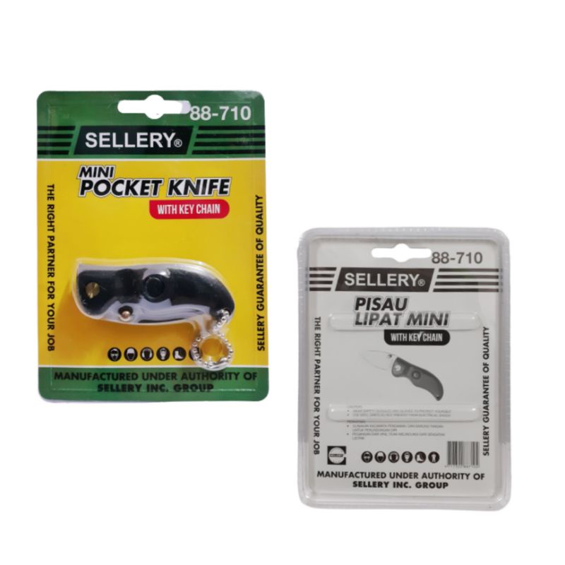 Sellery Mini Pocket Knife / Cutter lipat mini / Pisau Lipat Mini
