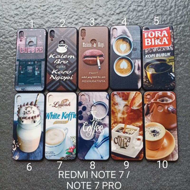 case gambar Xiaomi Redmi Note 7 . Redmi Note 7 PRO . Redmi 7 motif cowok ( 6 motif ) soft softcase softshell silikon cover casing kesing housing