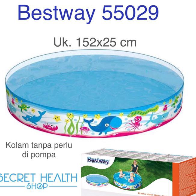 Bestway 55029 Kolam Paus Tanpa Pompa Kolam Renang Anak Mandi Bola