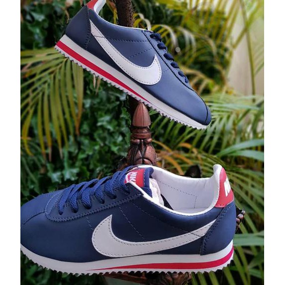 nike cortez biru