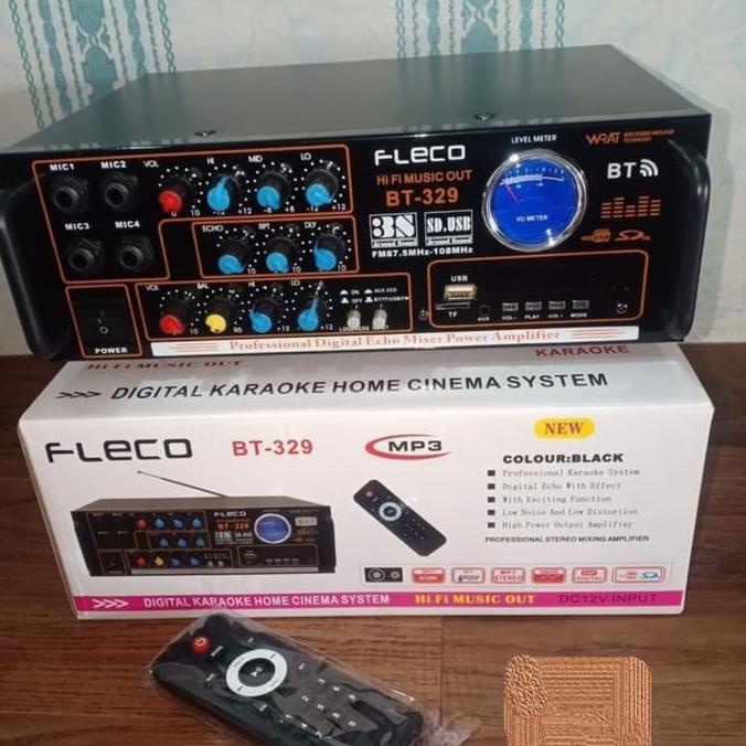 Amplifier Bluetooth Fleco BT-329//Ampli Karaoke - Murah .