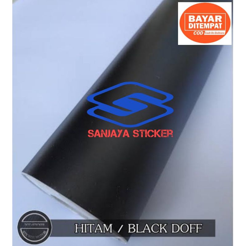 Stiker Skotlet motor hitam doff Sticker hitam doff Profix