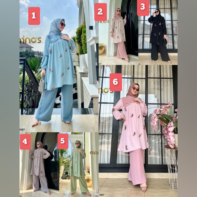 SETELAN CELANA TUNIK BY NINO'S DESIGN ORIGINAL TERBARU AD S US 1267