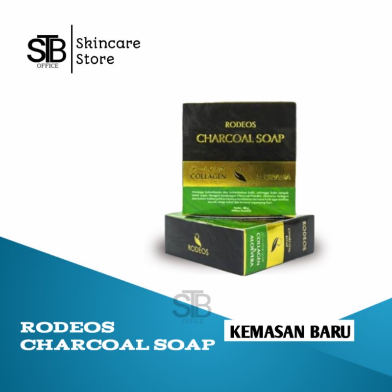 Sabun Charcoal Wajah Pria Rodeos Mengandung Aloevera Membantu Mengatasi Masalah Kulit Redeos 80gr