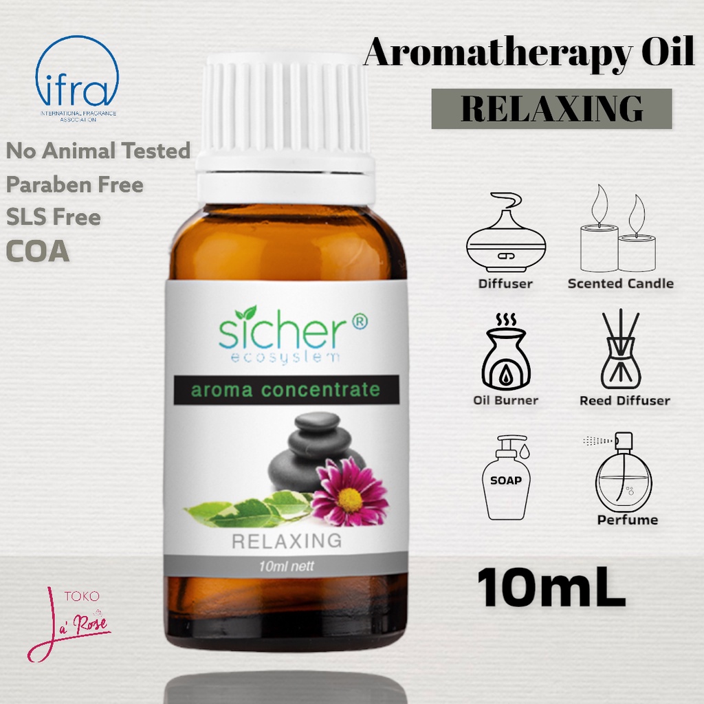 Relaxing Aromatherapy Sicher Essential Oil Pewangi Ruangan Aromaterapi Relaksasi Diffuser Humidifier 10ml