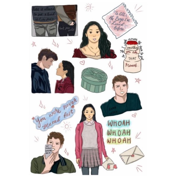 

Sticker To All the Boys I've Loved Before(case hp, laptop, bujo, botol minum, notes)
