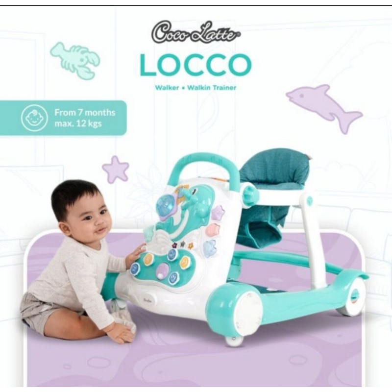 babywalker cocolatte locco walker walkin trainer   alat bantu jalan bayi