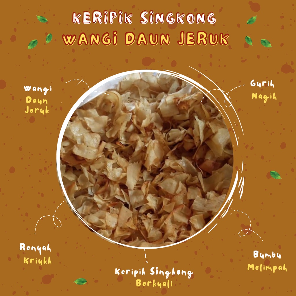 

KRIPSIN GURIH WANGI DAUN JERUK ASLI SUKABUMI 250GR | KERIPIK SINGKONG SUKABUMI