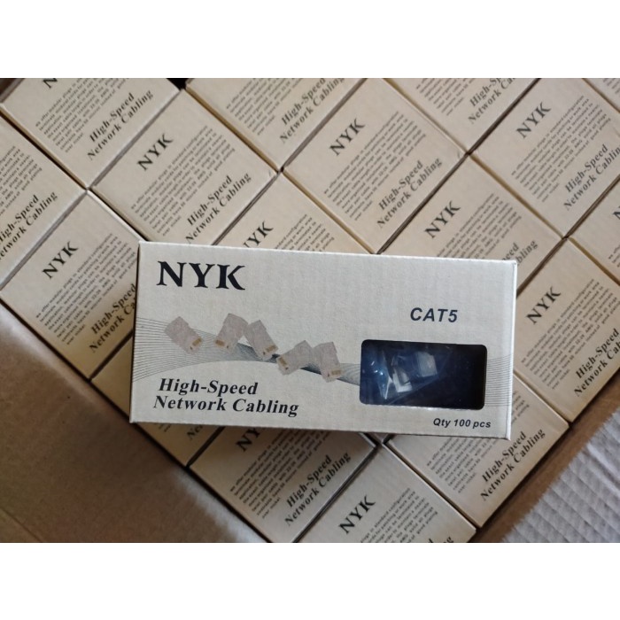 Connector Konektor RJ45 Cat5 NYK RJ 45 Cat 5 1 Box 100Pcs