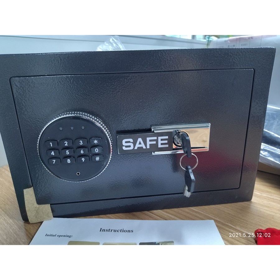 Kotak Brankas Safety Anti-theft Box Password 31x20x20cm - LBX022 - Black