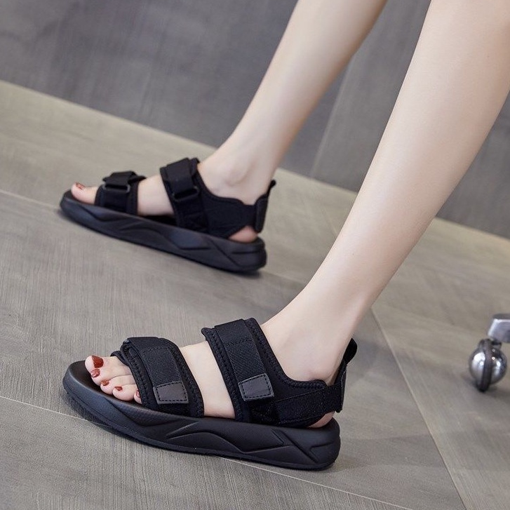 SW81 Sandal Tali Wanita Korean Fashion Sendal Wedges Sandal New Fashion Style Sandal Sol Tebal COD