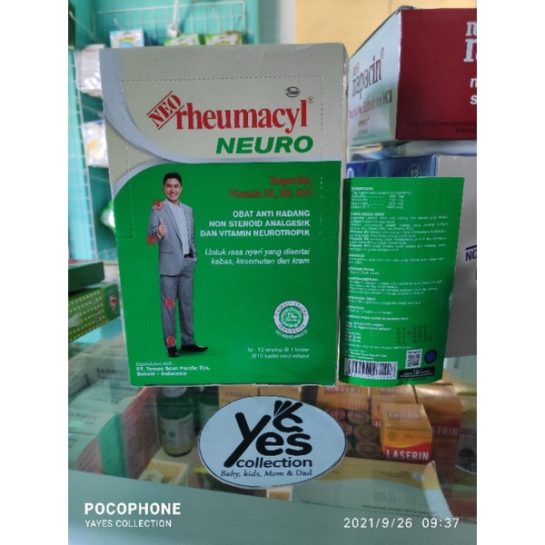 Neo Rheumacyl Neuro 20 pcs - 10 Pcs Tablet Remasil Ibuprofen Paracetamol Nyeri Kebas Kesemutan Kram Otot Sendi