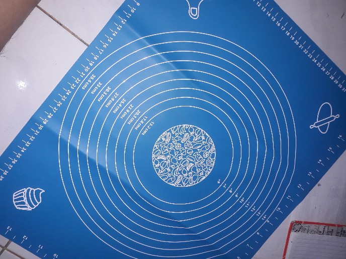 Alas Adonan Kue Silicone 50x40 Cm Mat Alas Kue Silicone