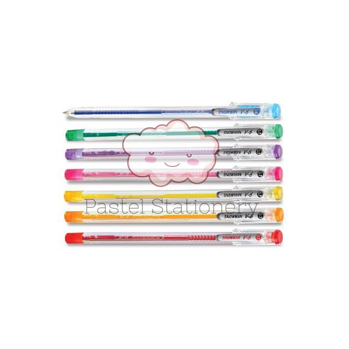 

Pulpen Snowman V-6 Hitam 0.7mm - Pulpen Snowman V6 Hitam 0.7mm