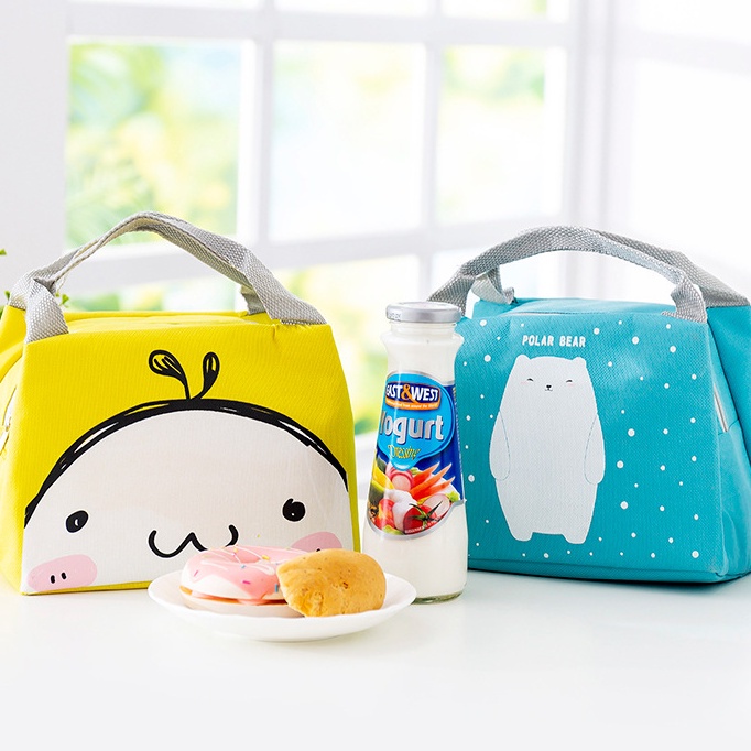 TIKTOK - D6080 Tempat Bekal Variasi / Tempat Bekal Import / Tas Bekal Karakter / Lunch Bag / Perlengkapan Bekal Anak Sekolah / Tempat Bekal