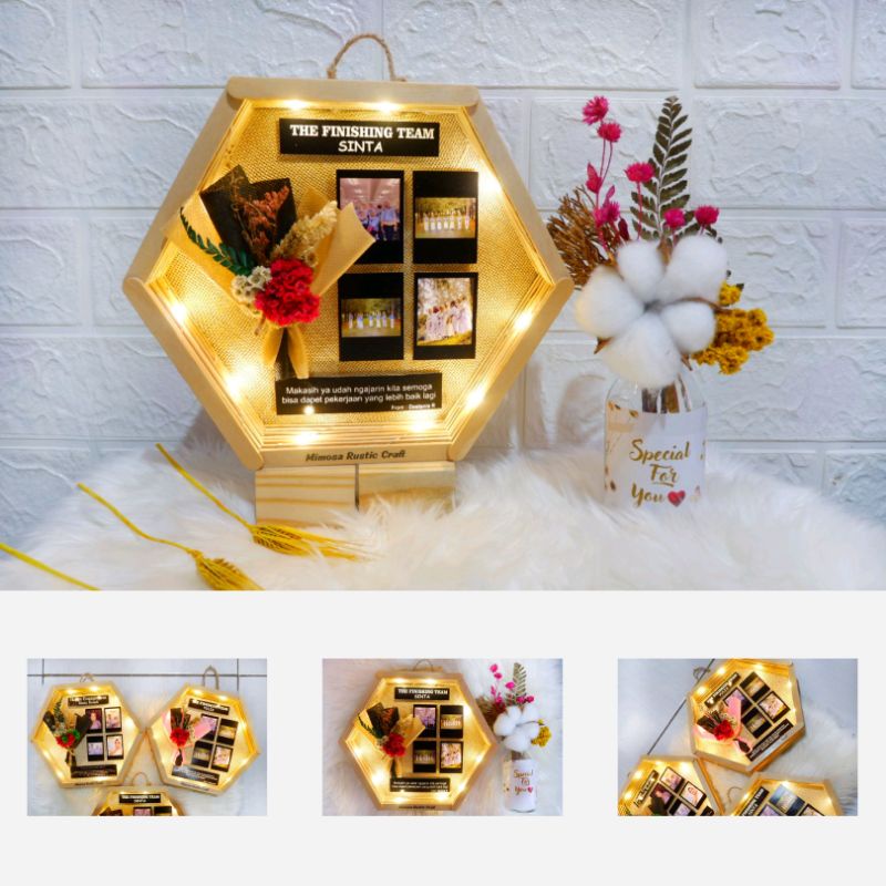 Kado unik ulang tahun cewek cowok kado anniversary wedding bunga kering buket rustic edelweiss