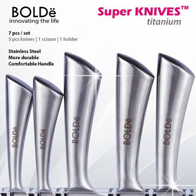 Pisau set stainless steel 100% BOLDE super knives - 7 pcs