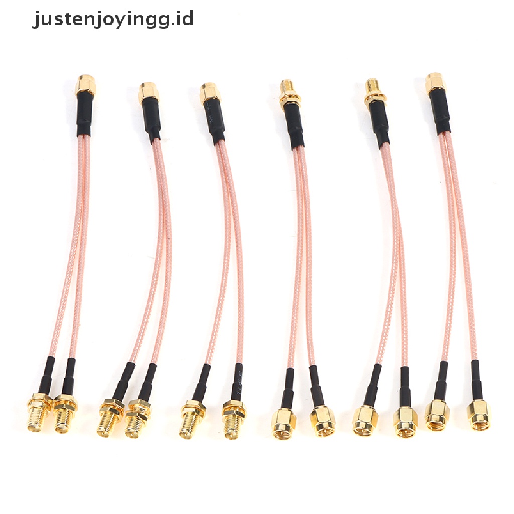 Kabel Jumper Pigtail Splitter Y Male Ke 2 SMA Female