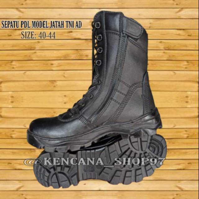 SEPATU PDL MODEL JATAH BARU/ SEPATU PDL TNI AD